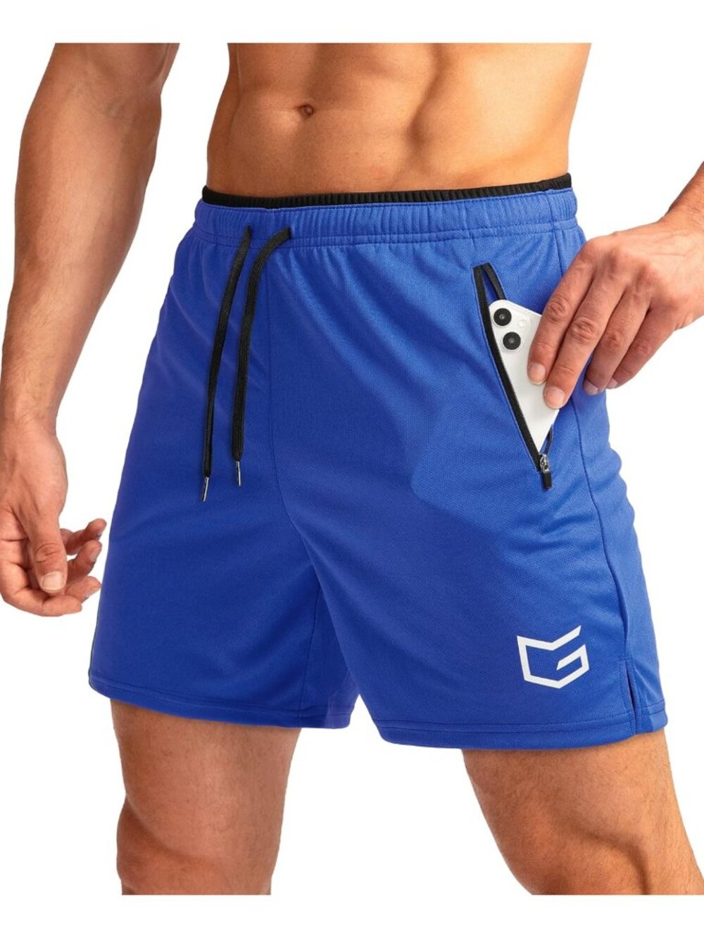 Men's Quick Dry Athletic Shorts with Zipper Pockets | 5" & 7" Gym Running Shorts